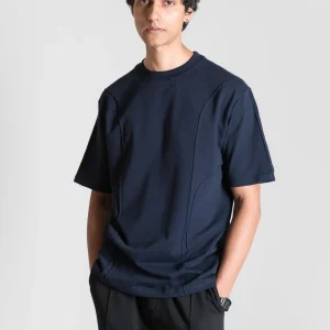 Heavy Relaxed Ridge T-shirt — Navy Blue