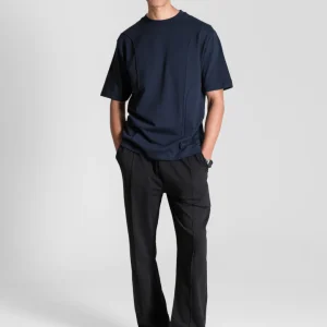 Alternative view of Heavy Relaxed Ridge T-shirt — Navy Blue