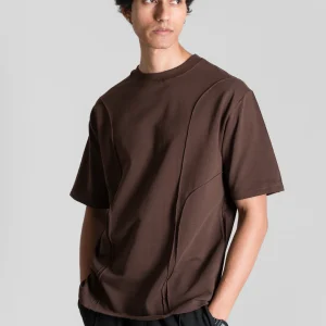 Heavy Relaxed Ridge T-shirt — Dark Brown