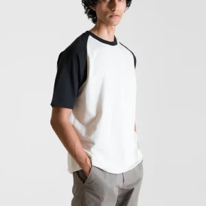 Heavy Relaxed Raglan T-shirt — Black & White