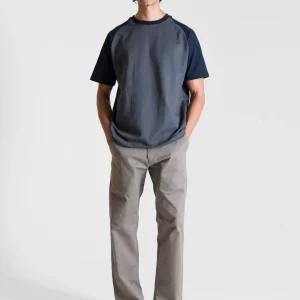 Alternative view of Heavy Relaxed Raglan T-shirt — Dark Grey & Navy