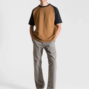 Heavy Relaxed Raglan T-shirt — Brown & Black